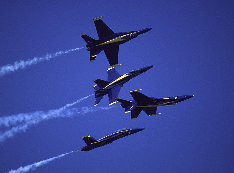 Blue Angels Tuck under roll