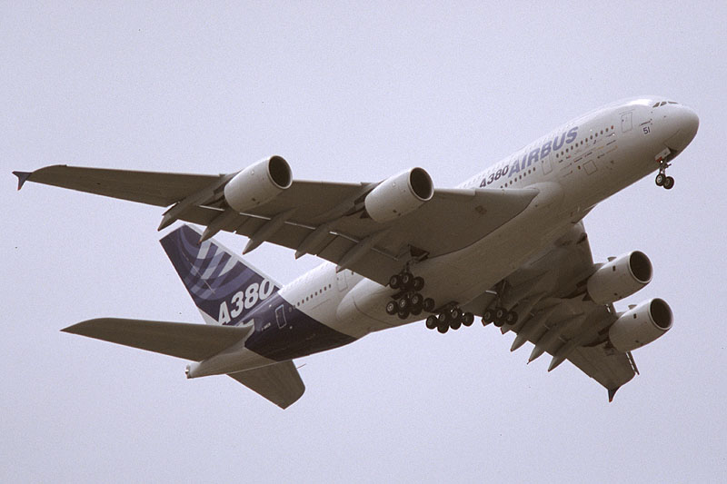 A380 in flight