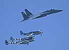 F-15, P-51 and P-38