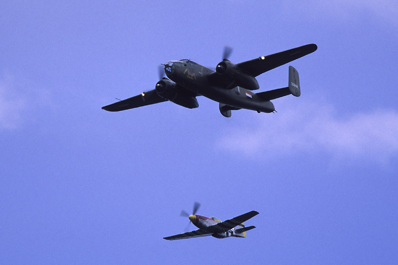 B-25 and P-51